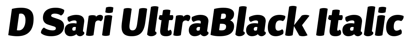 D Sari UltraBlack Italic